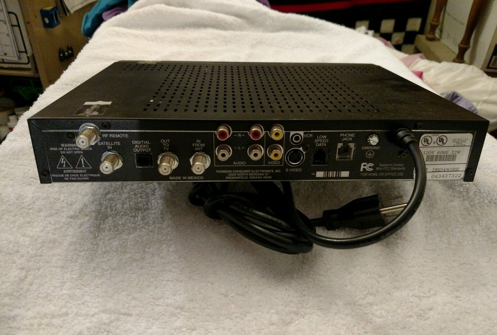 USED RCA DIRECTV RECEIVER MODEL DRD480RE