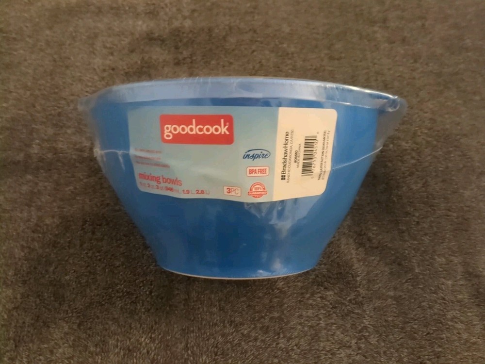 GoodCook®️ 3pc Mixing Bowl Set