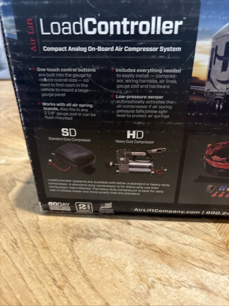 Air Lift Load Controller Single Fill On-Board Air Standard Duty Compressor Syste
