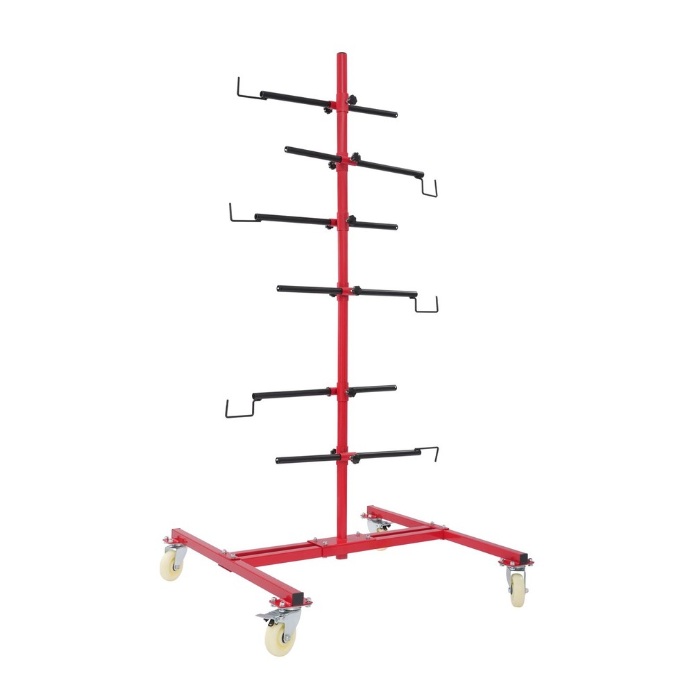 Panel Tree Paint Stand, Panel Holder, Panel Paint Stand with 6 Hooks Auto Repair
