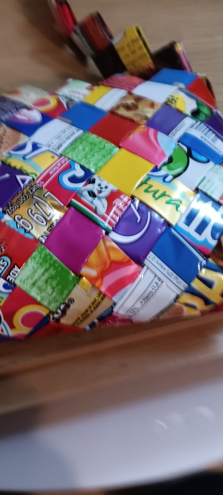 Vintage Candy Wrapper Woven Purse
