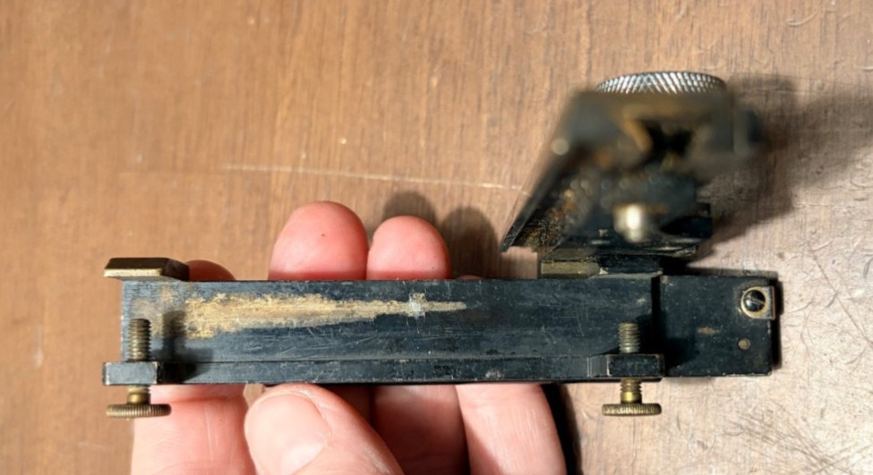 Vintage Spencer Mechanical Stage Microscope Accessory for Biological Laboratory