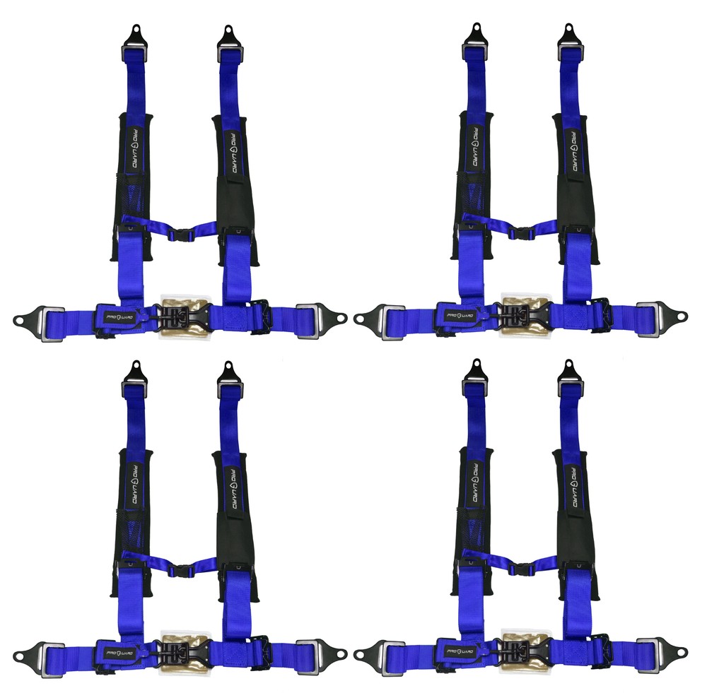 ProGuard 2" Safety Harness, 4 point Blue 4 Pack