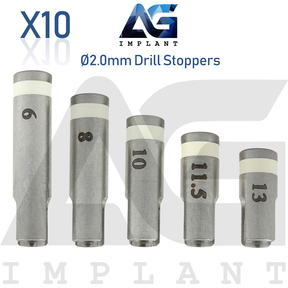10 Drill Stoppers Ø2.0mm External Irrigation Sur gical Tools Dental