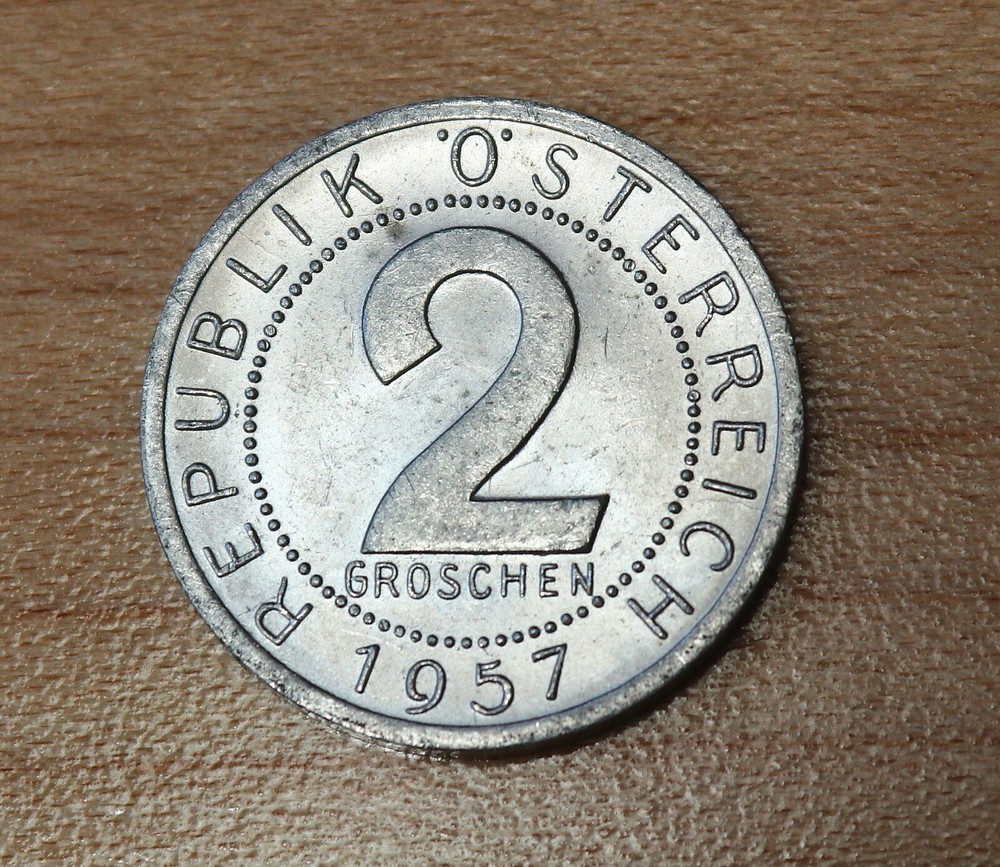 1957 Austria 2 Groschen