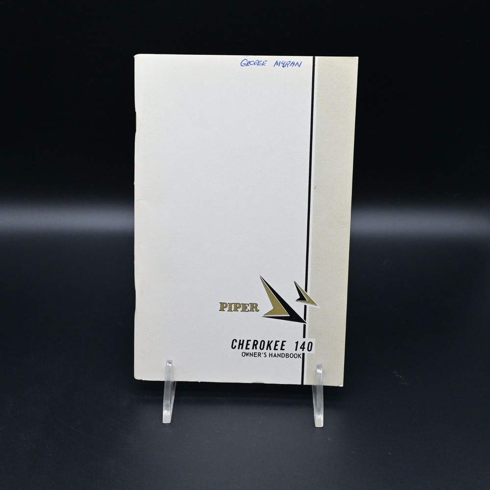 Piper Cherokee 140 Owner's Handbook