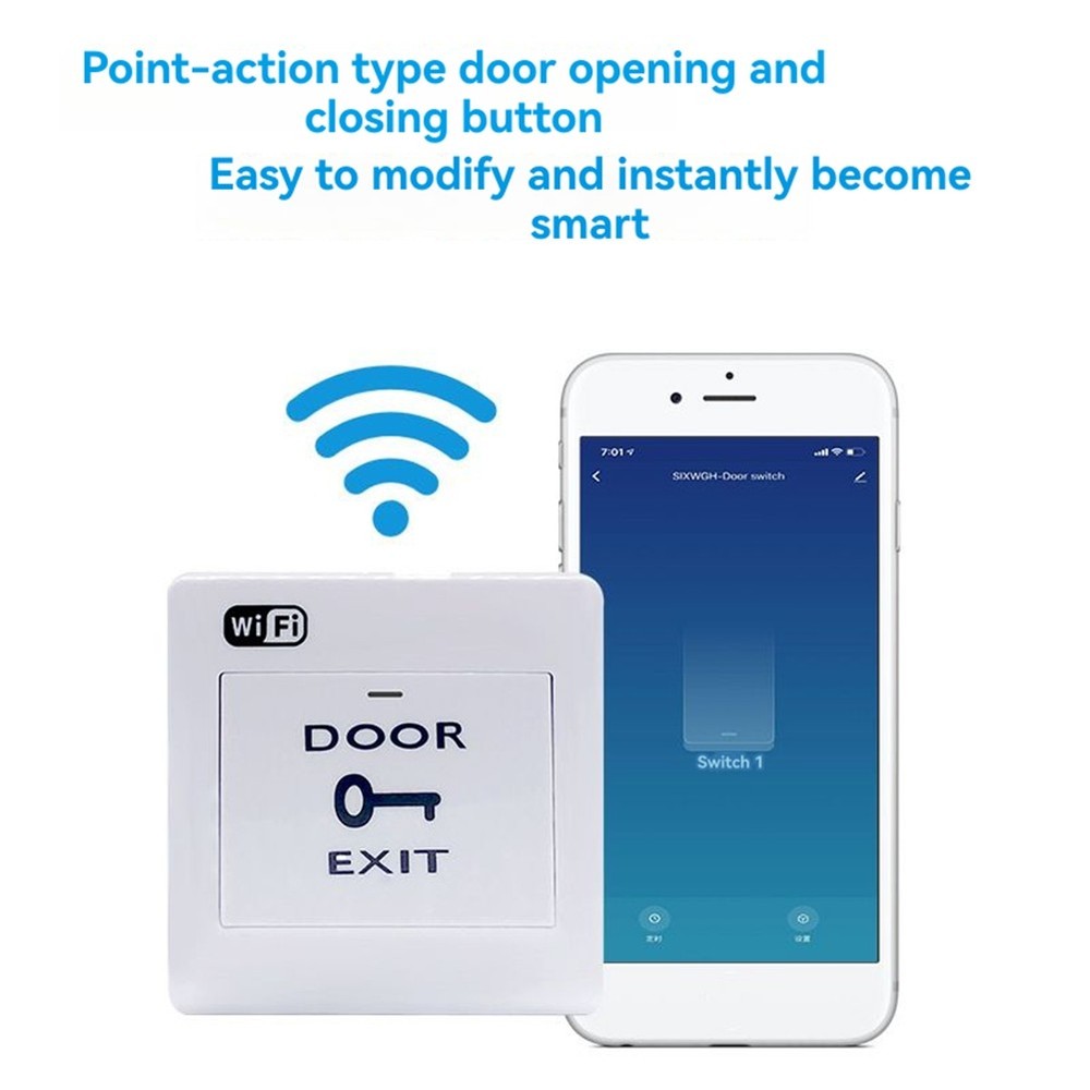 Tuya WiFi Door Exit Button Voice Control Remotely Door-Opening Release1289