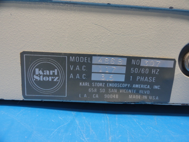 KARL STORZ 486B TWIN COLD LIGHT SOURCE / ILLUMINATOR (10840)