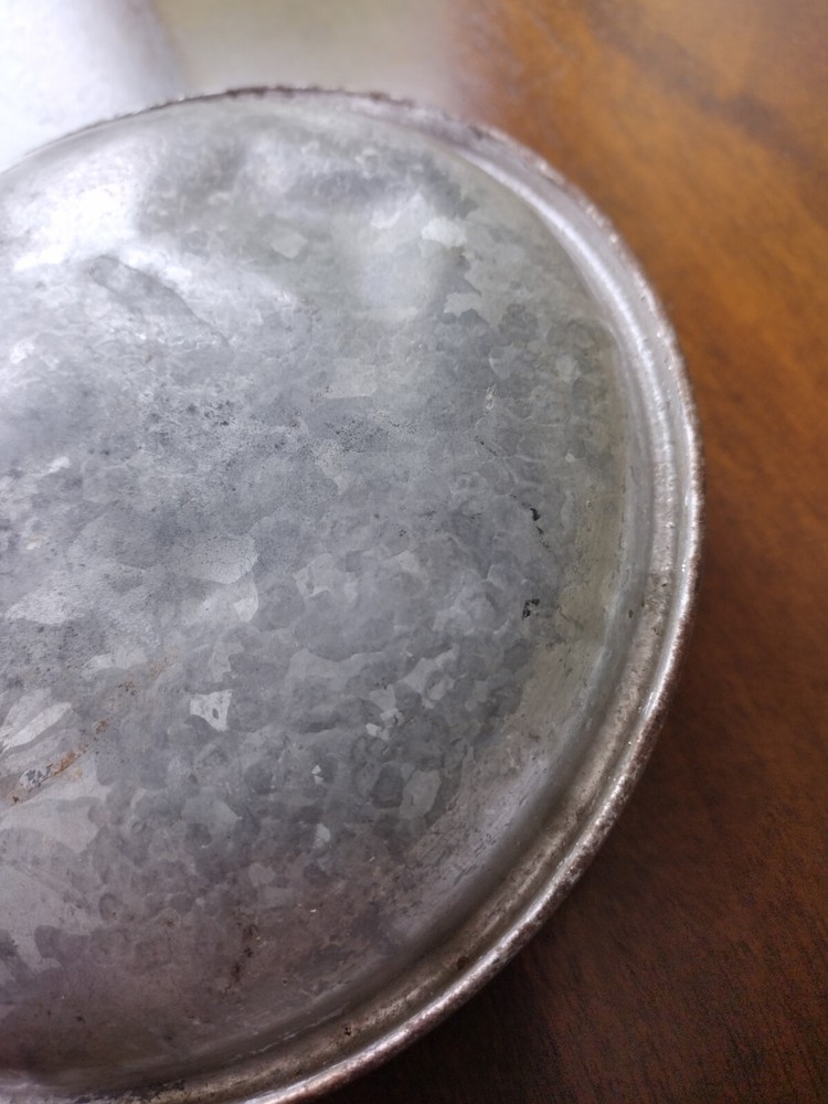 Vintage Boyco Canteen + Cap Galvanized Metal 7.5" Diameter