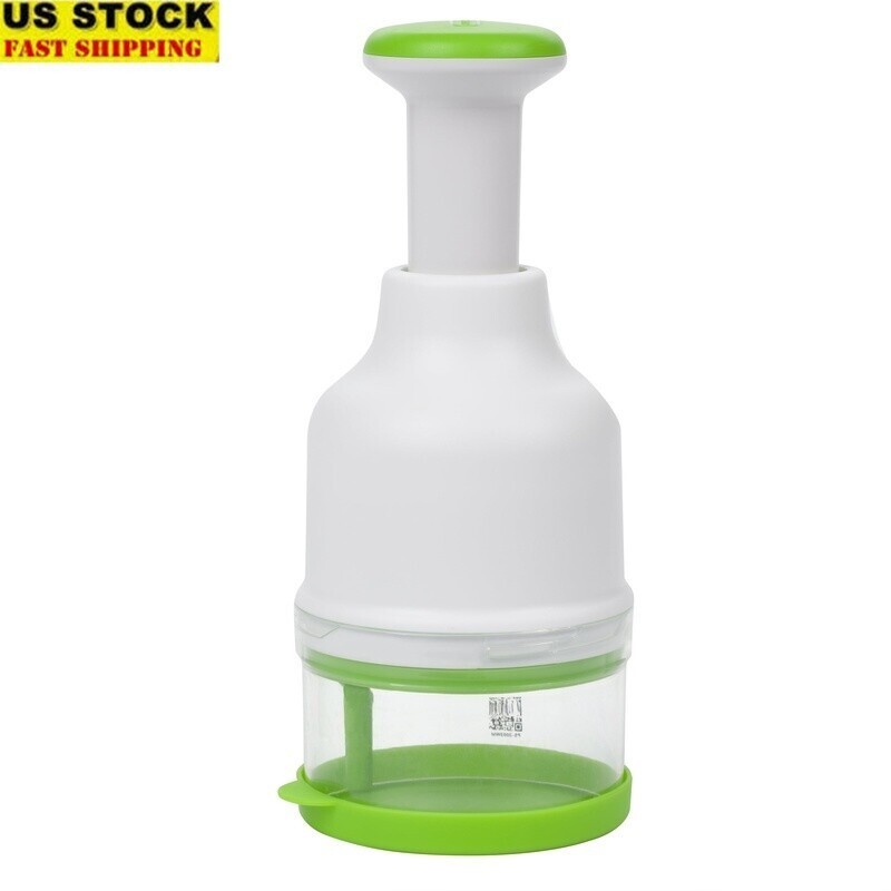 Fresh Food Chopper One Touch Rotating Blade Easy Use Kitchen Chopping Tool