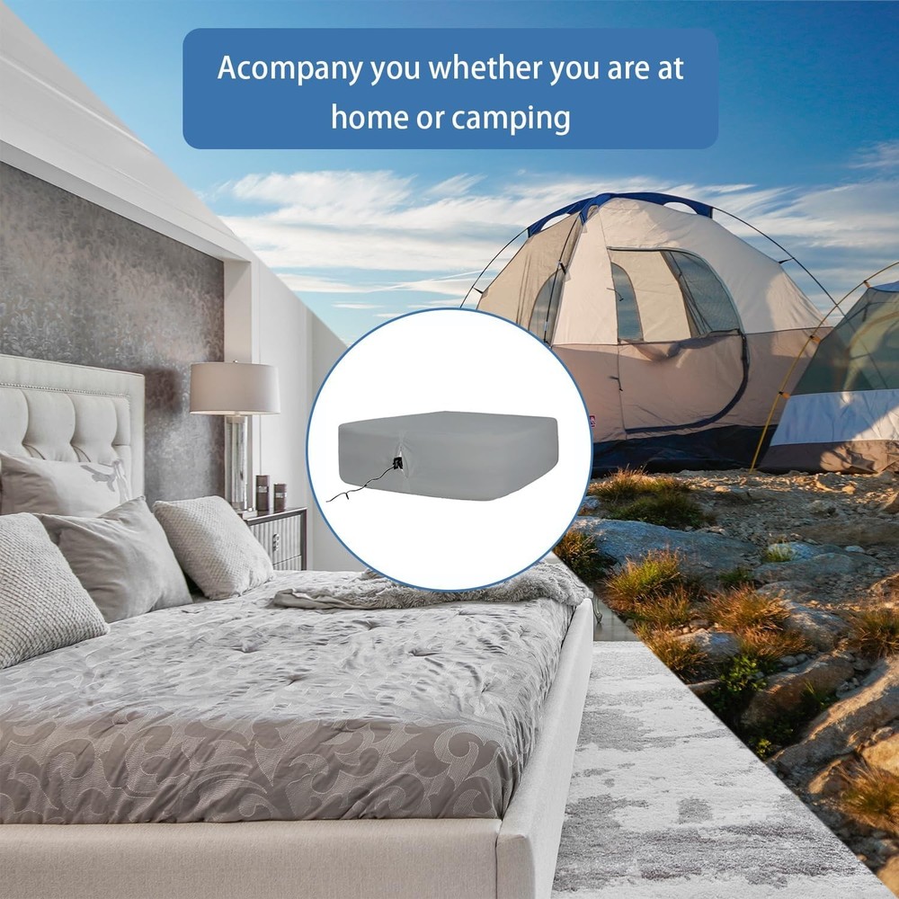 Inflatable mattress sheets, removable bed cover