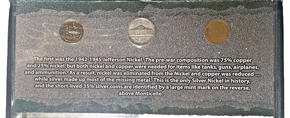 First Commemorative Mint 16 Piece World War II Coin & Stamp Collection