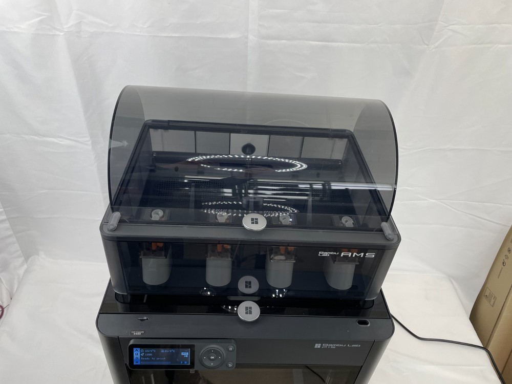 Bambu Lab P1S Combo 3D Printer With AMS Multi Spool Storage and Filament Buffer
