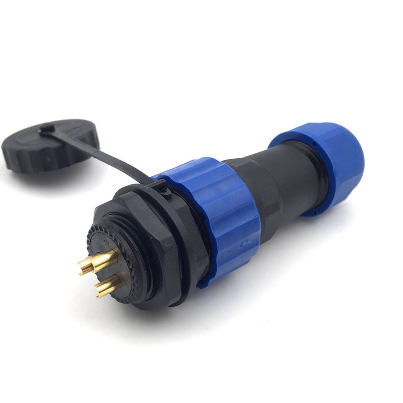 SD20 3Pin Waterproof Plug Socket Cable Gland Cap,Electrical Cable Wire Connector