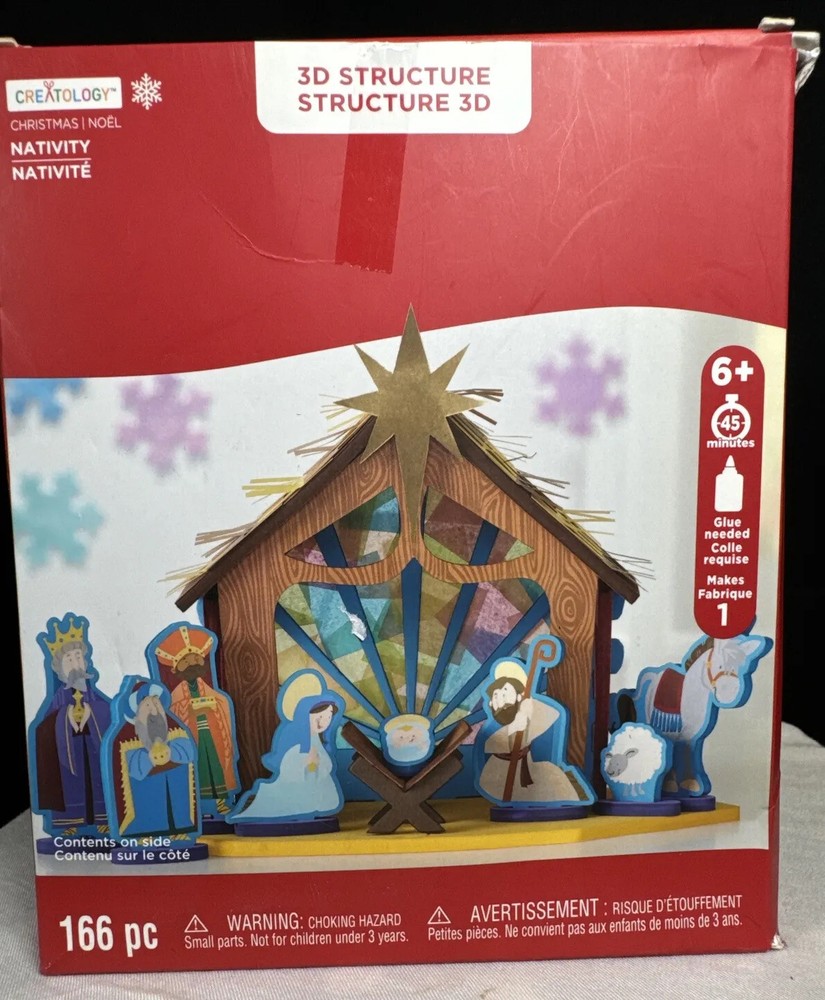Creativity Craft Kit Christmas Nativity, 3D Structure