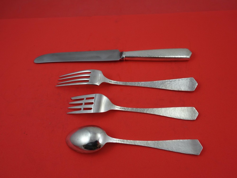 Colonial Hammered by International Sterling Silver Regular 4-pc Place Setting