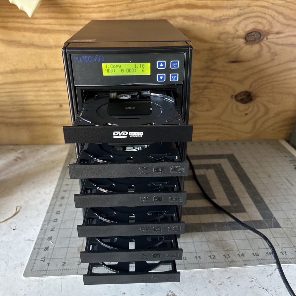 PlexCopier 1 to 5 DVD CD Plextor Disc Copy Duplicator System Tower