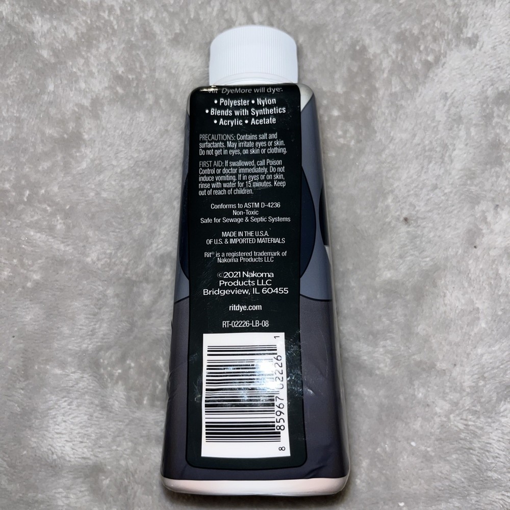 RIT Dye More Synthetic 7oz-Graphite Color