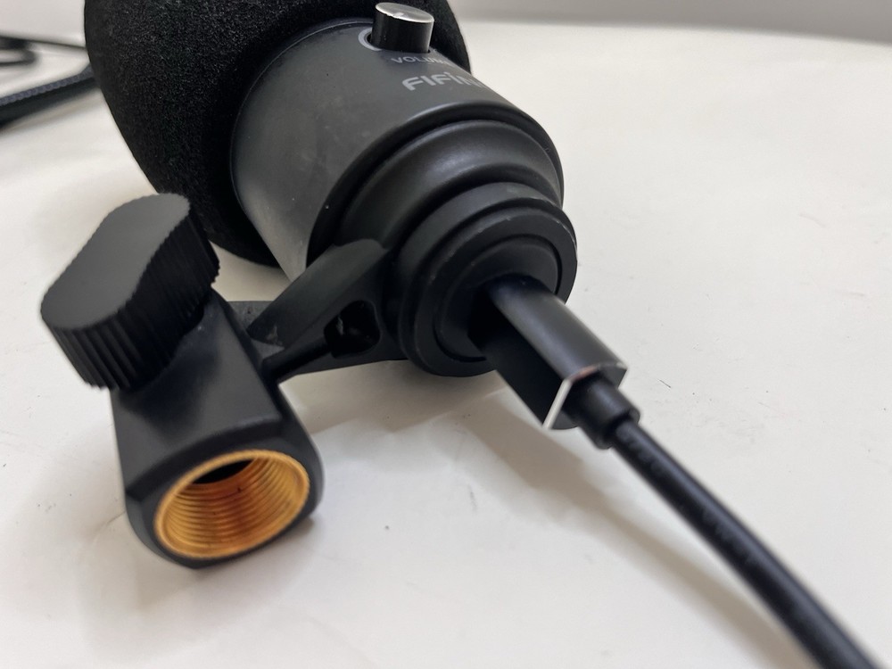 FIFINE USB Condenser Microphone with Pop Filter & Adjustable Mount