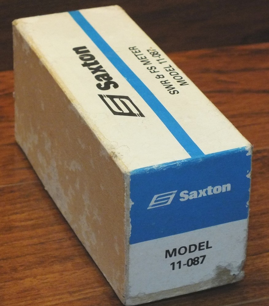 Vintage Saxton (11-087) SWR REF Power & FS Meter Antenna Transmitter **READ**