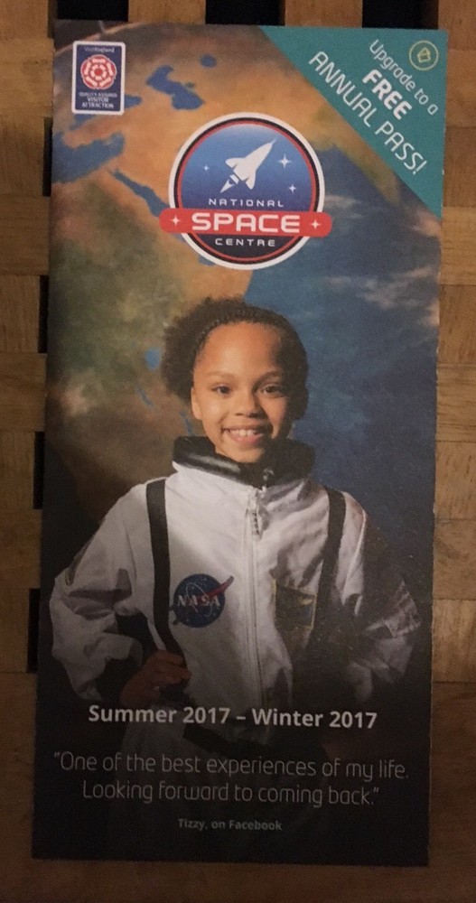 National Space Centre Flyer - Leicester England