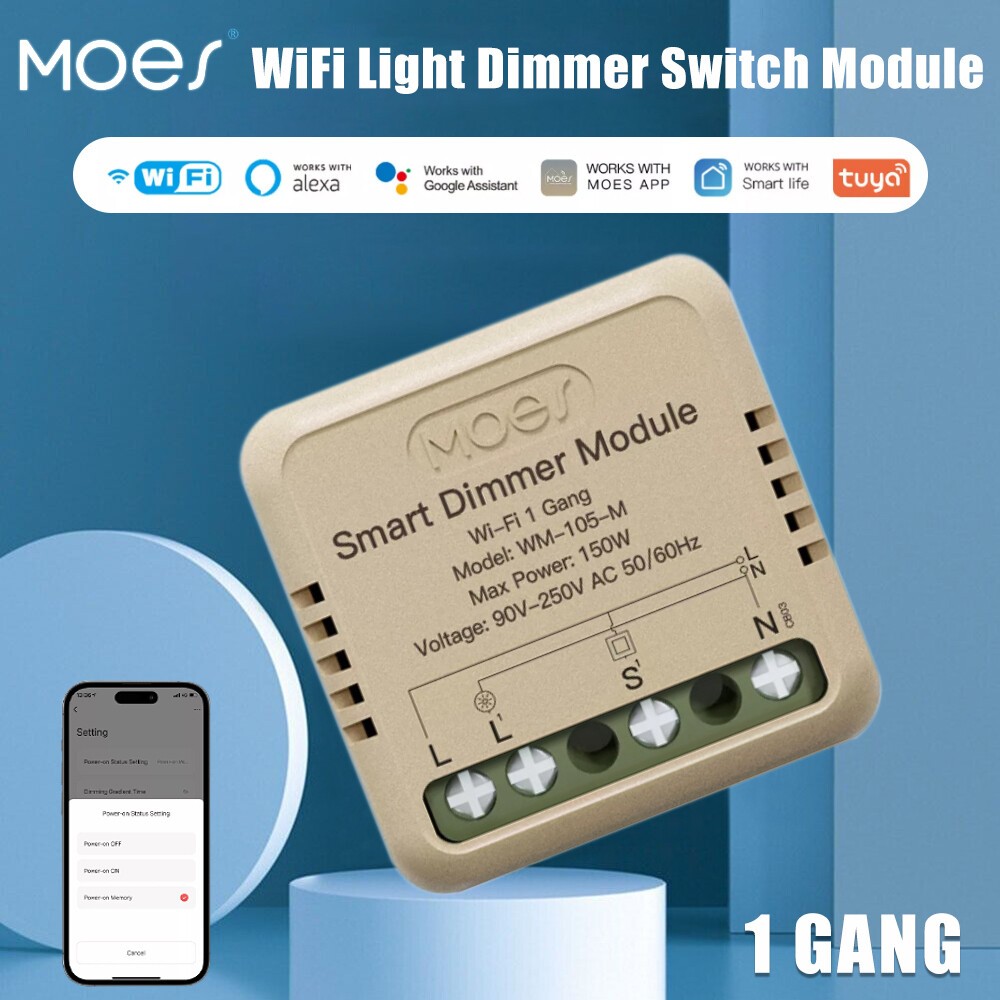 1/20X WiFi Smart Wall Light Dimmer Switch Module 3Way Alexa Google APP Timer