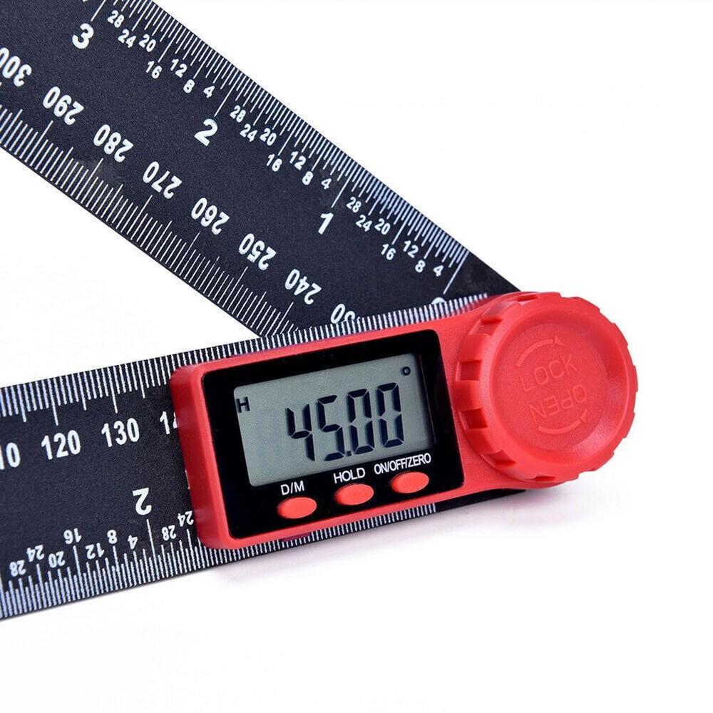 Digital Angle Finder 8 Inch Ruler Protractor Measure Meter LCD Display 200mm