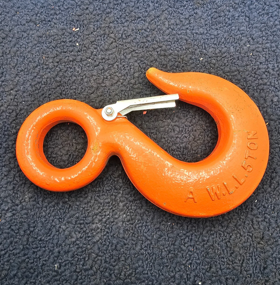 WLL 5 Ton Alloy Eye Rigging Hook With Latch