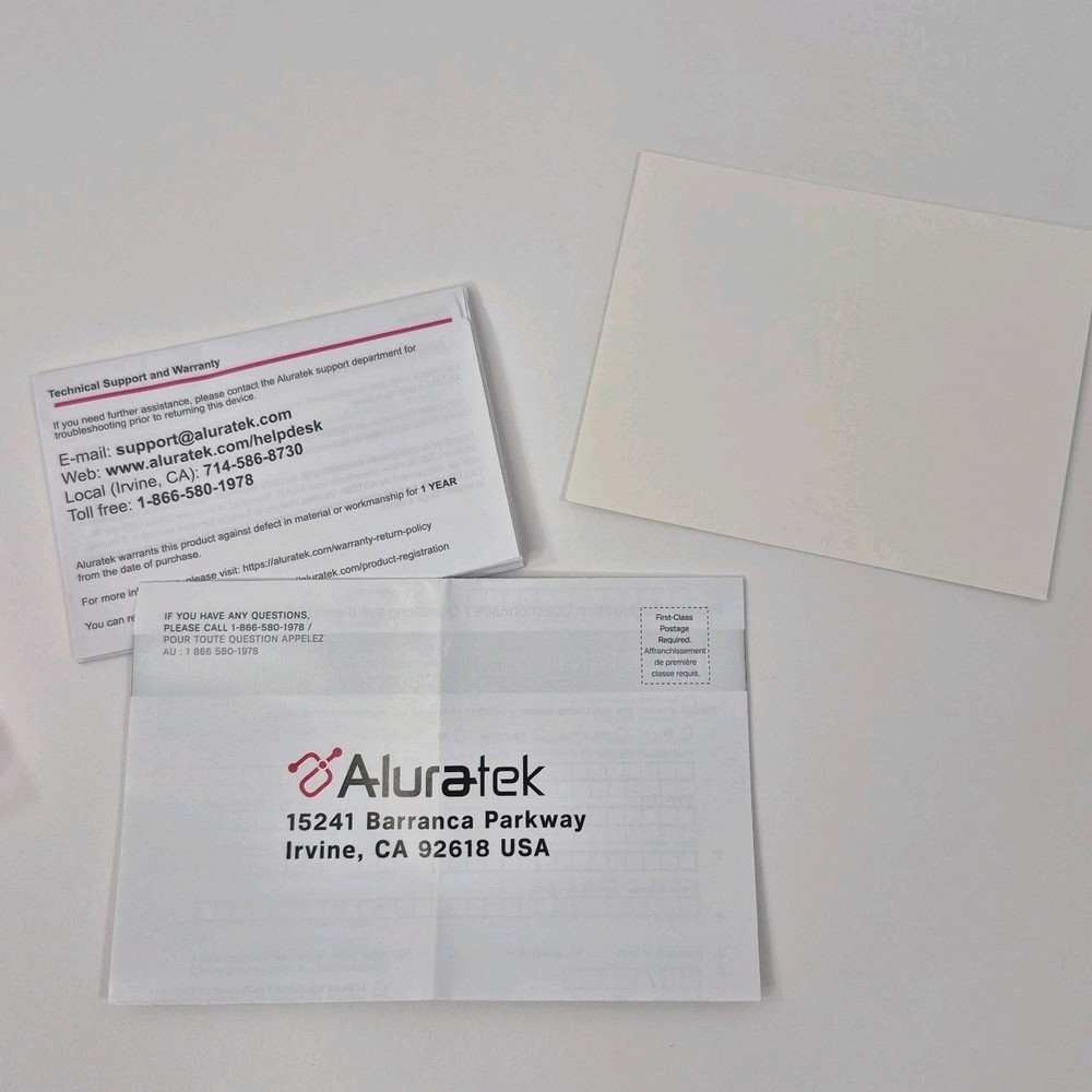 Aluratek Bluetooth Audio Receiver & Transmitter With Bluetooth 5 New Open Box