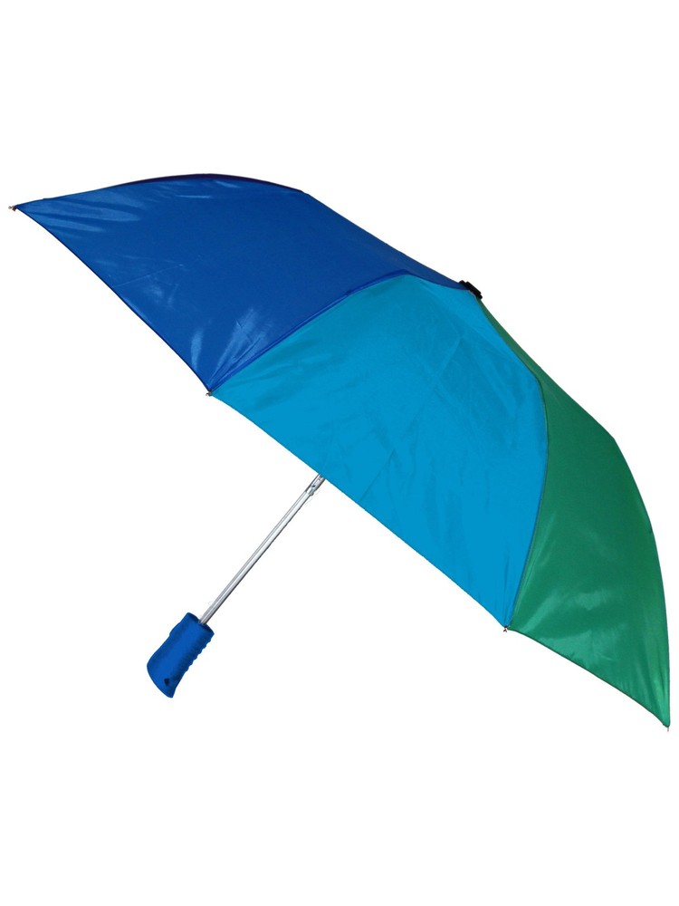 Misty Harbor Automatic Open Folding Rain Umbrella, Rainbow