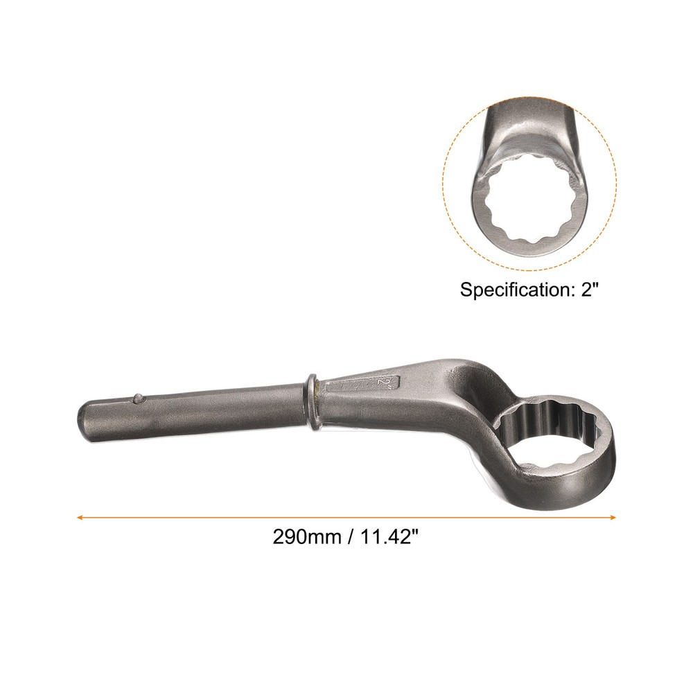 Offset Box End Tubular Handle Wrench 2" Offset Torx Wrench, Silver Gray
