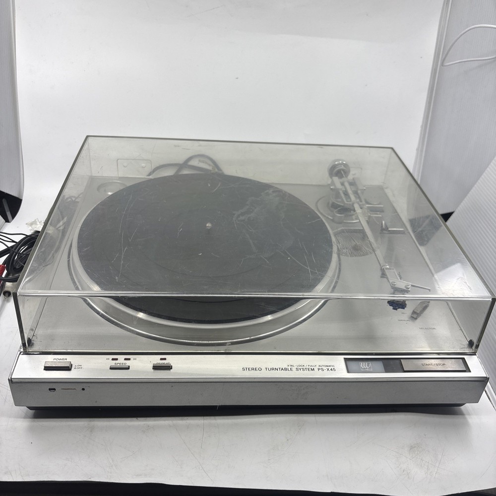 SONY PS-X45 Turntable WORKS Missing One Leg