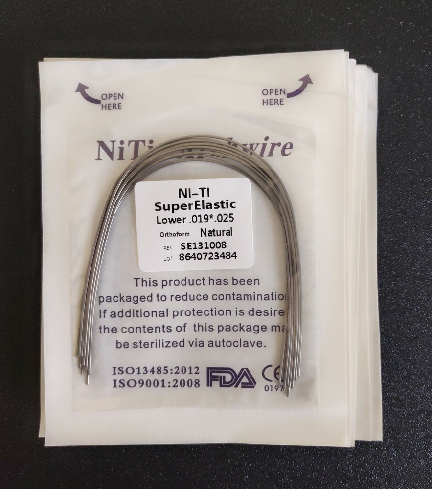 40Packs 400Pcs Super Elastic Niti Arch Wire Rectangular Bows Nature Form