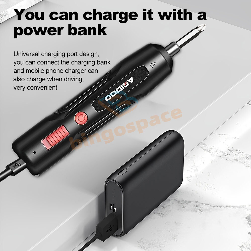 Cordless Electric Screwdriver Powerful Rechargeable Screwdriver Bit Power Tools