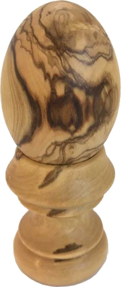 Olive Wood Handcrafted Egg ( 3 x 2 Inches )