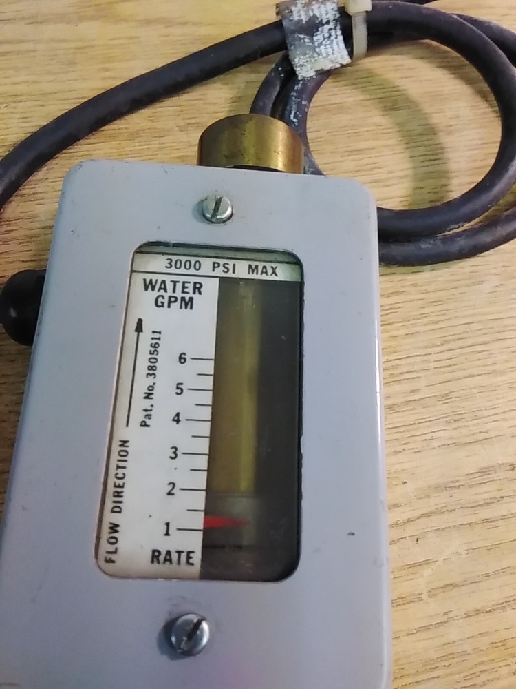 Hedland 3000 PSI MAX Water GPM Flow Rate Indicator W/ Control Switch