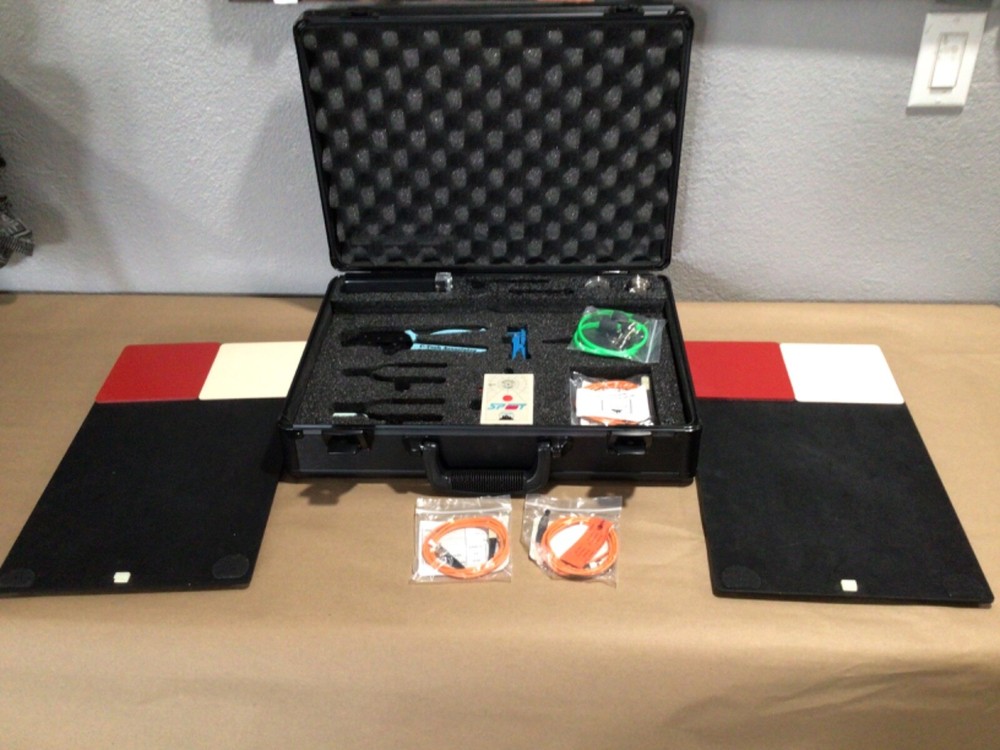 C-Tech Fiber Optic Tool Kit Strippers Crimpers SPOT Tester Case training system