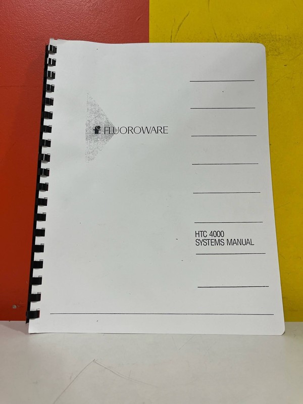 FLUOROWARE HTC 4000 System Systems Manual
