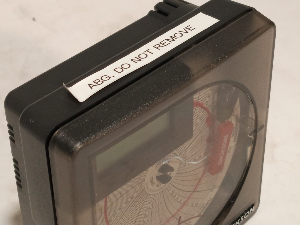 Dickson 4in temperature chart recorders, 7-day, LCD display as shown, untested