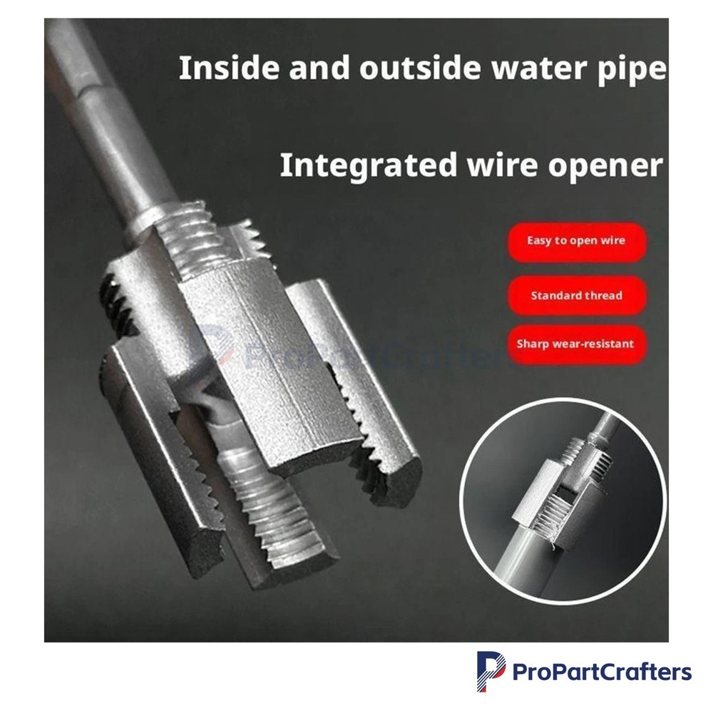 PVC Pipe Threader Kit Integrated Internal & External Pipe Threading-Tool