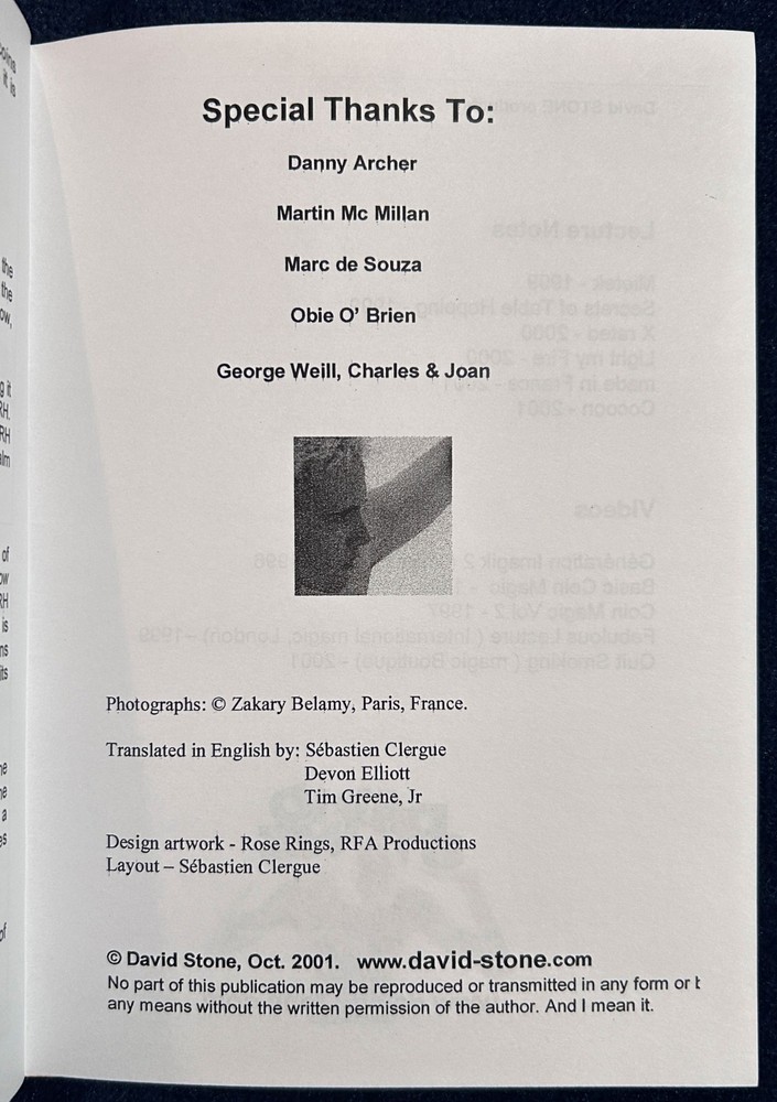 Cocoon Lecture Notes (David Stone) -2001