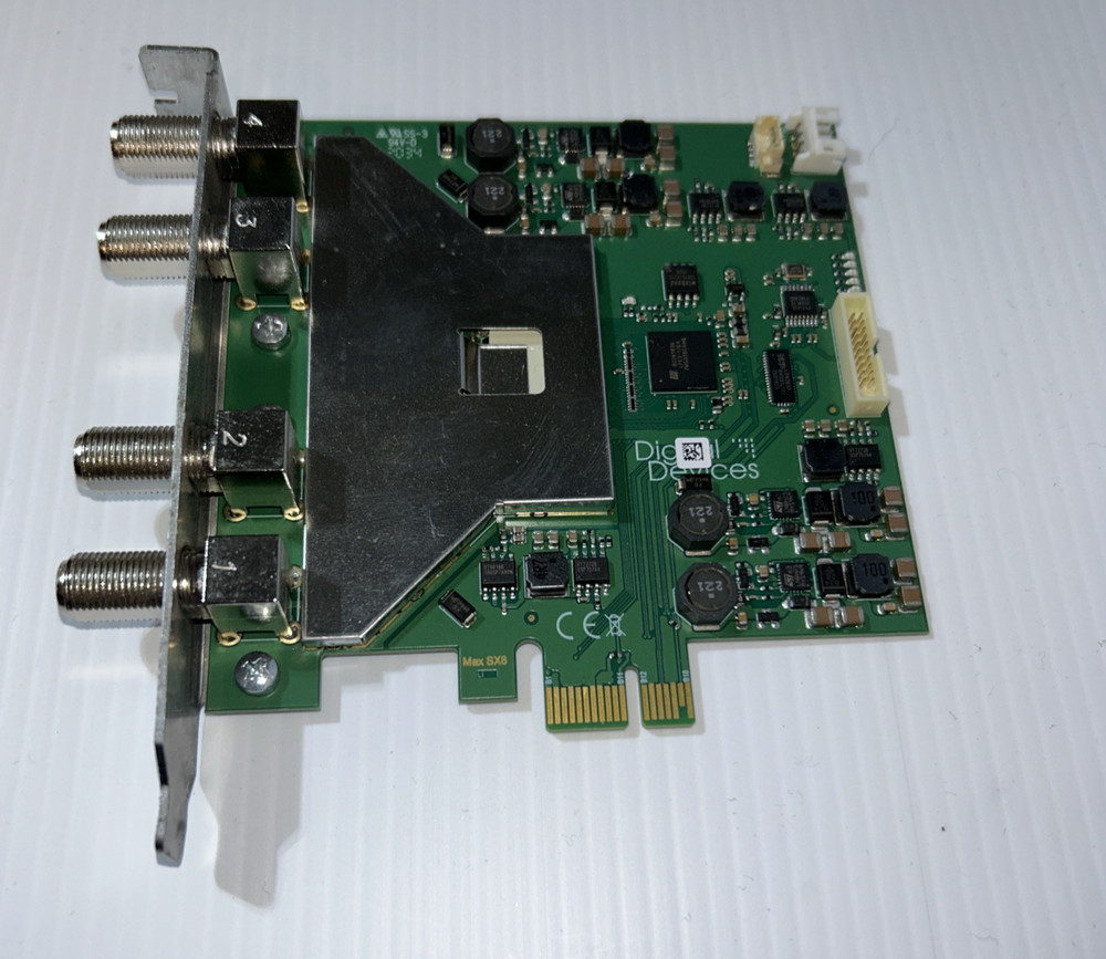 Digital Devices Max SX8 Octo Tuner DVB-S2X Card - 4/8 PCIe Server Pull