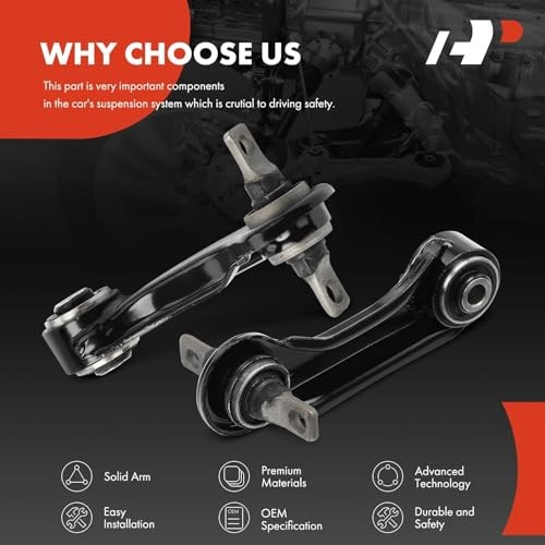 2 x Rear Lower Forward Control Arm, with Bushing, Compatible with Mitsubishi