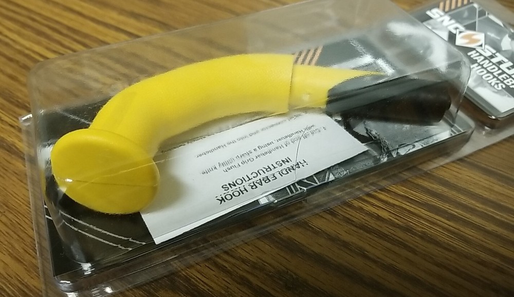 NEW Sno-Stuff YELLOW COMBINATION Snowmobile Handlebar Hook. #104-459-87