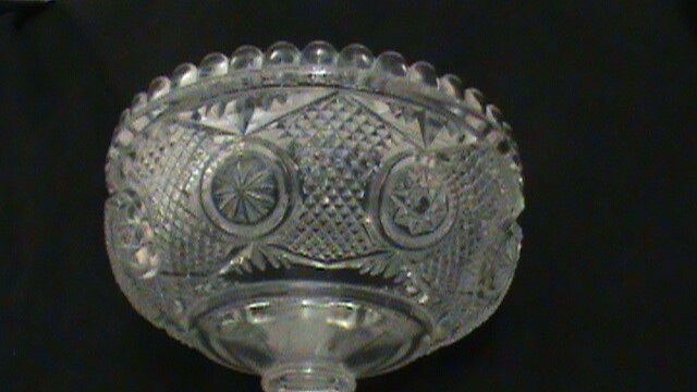 Vintage Compote Serving Dish, 4.75' Tall C93