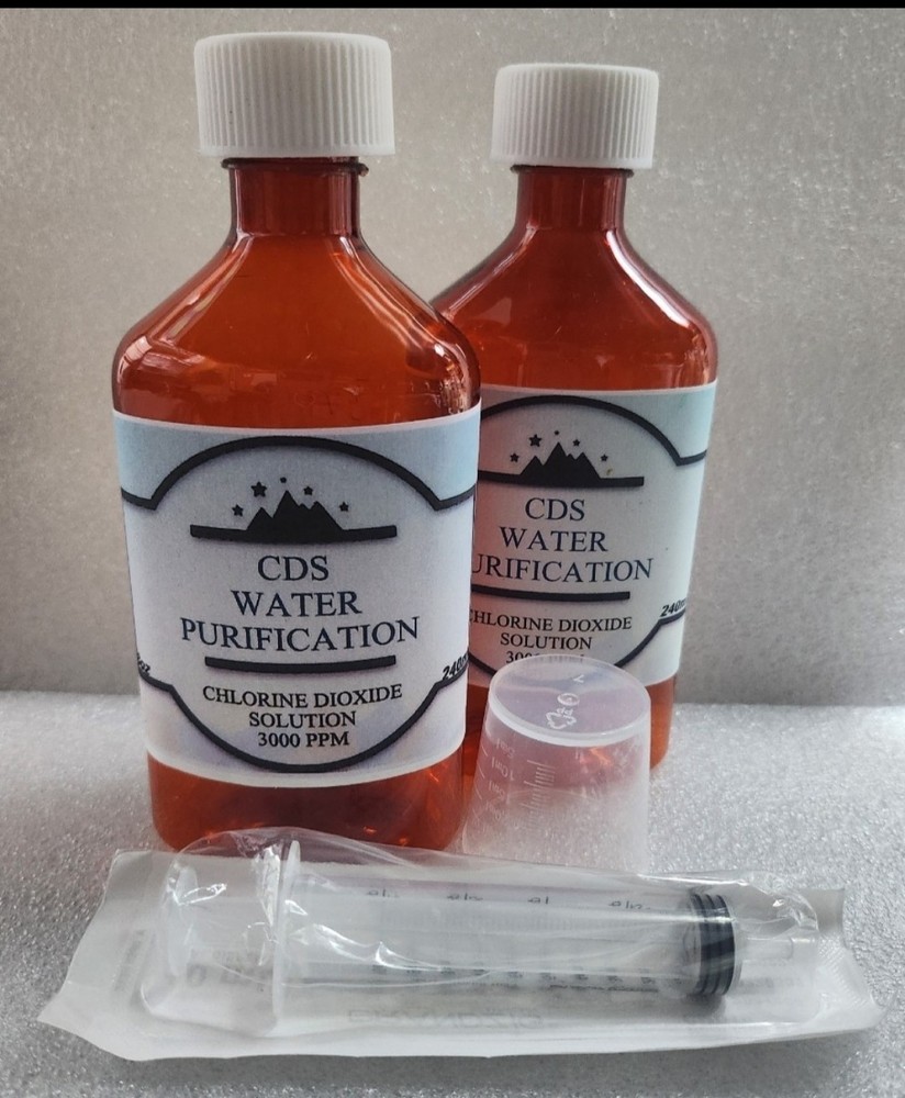 CDS Water Purification -2 Bottles  8oz  240ml.