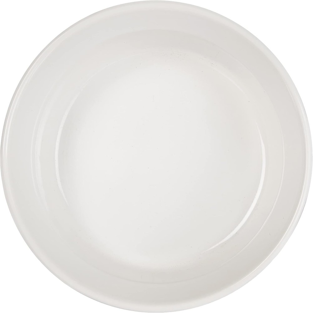 French White 7-Pc Ceramic Bakeware Set with Lids – Oven & Microwave Safe