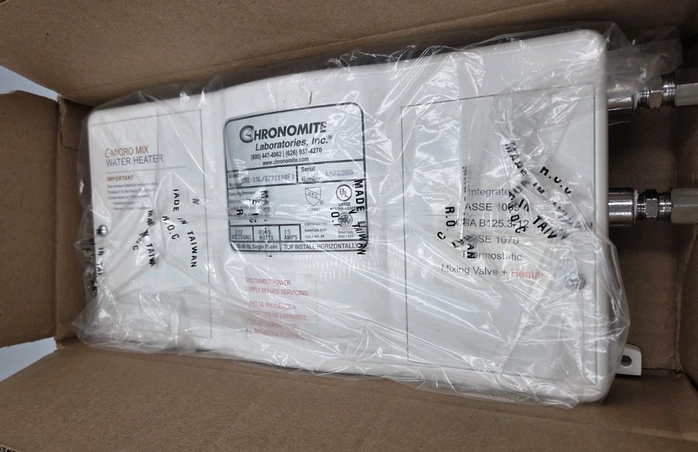 CHRONOMITE CMI-15L/277 INSTANT-FLOW MICRO WATER HEATER 30A 277V 4155W