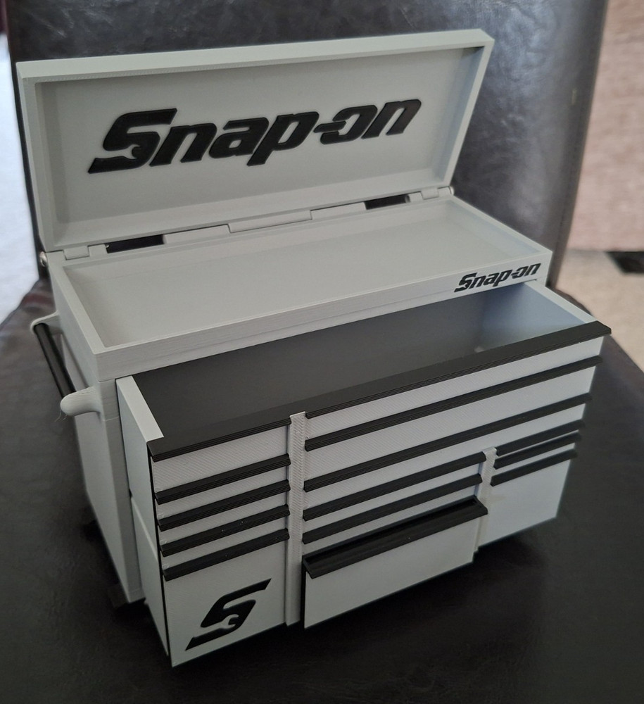 Snap-On Mini High Quality 3D Printed Toolbox (Grey)