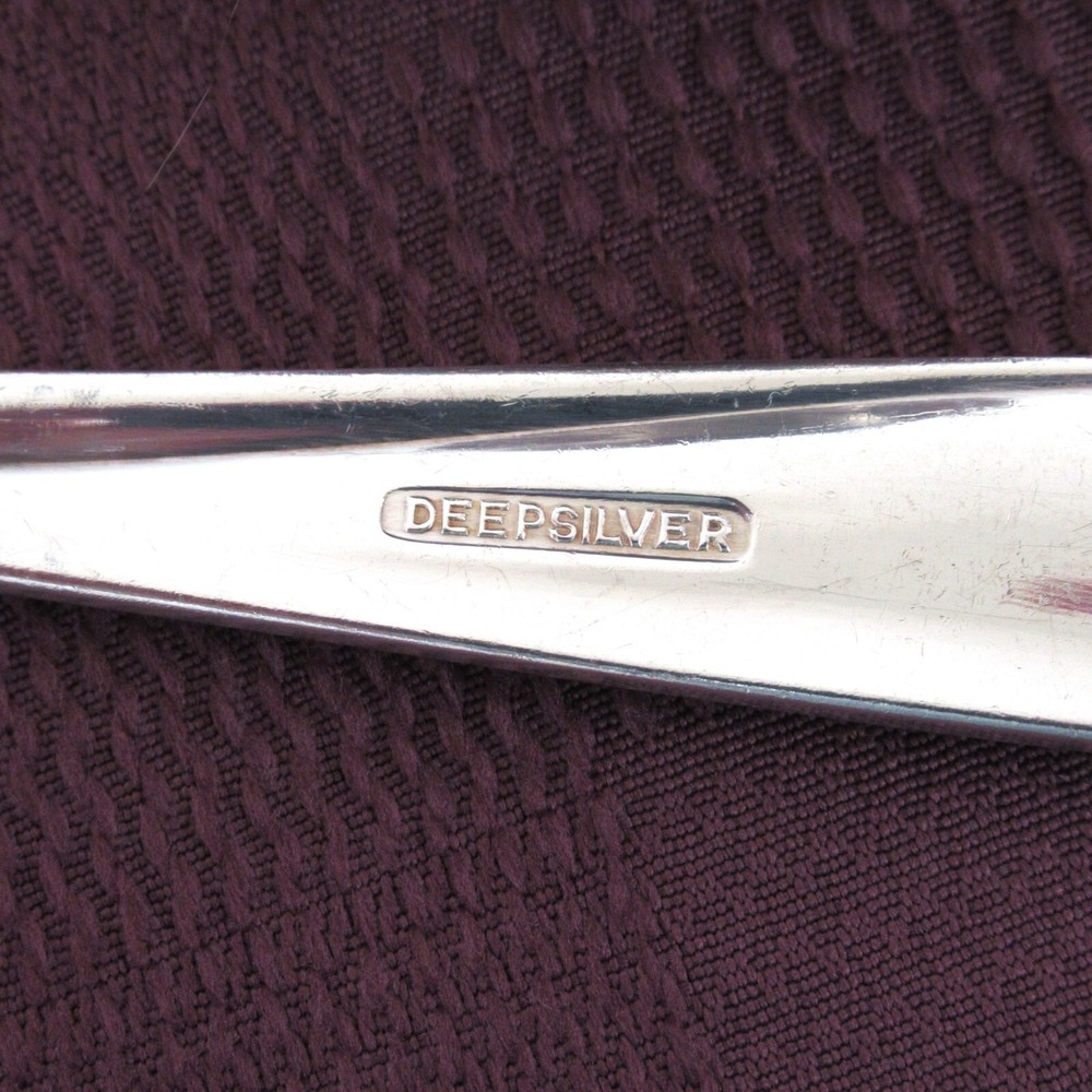Holmes & Edwards Rhythmic serving spoons fork silverplate flatware utensils